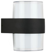 Telefunken 320405TF - LED външно стеннo осветително тяло 2xLED/8W/230V IP44 черно