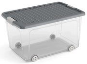 Пластмасова кутия за съхранение с капак 56,5x39x31,5 cm W box L – KIS