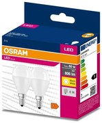 К-кт 2x LED Крушка P45 E14/7W/230V 3000K - Osram