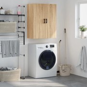 828423 vidaXL Стенен шкаф дъб сонома 69,5x34x90 см