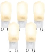 Комплект от 5 LED крушки G9 CUTE PC 2W 200lm 2700K