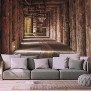 Фототапет – Дървена шахта