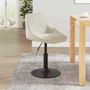 3088812 vidaXL Трапезен стол, кремав, кадифе