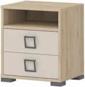 Ридъл-дъб-пясък нощно шкафче