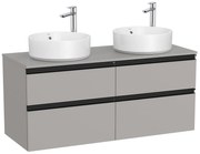 Мебел с четири чекмеджета за два умивалника върху плот A851506547, 120x46x57.3см