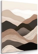 Картина на платно – Абстрактни форми планини