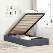 3310926 vidaXL Османска рамка за легло без матрак, тъмносива, 80x200см, кадифе