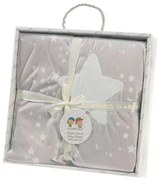 GAMBERRITOS Одеяло с шерпа 80х110 см ЗВЕЗДА СИВО