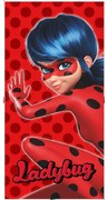 Червена памучна детска кърпа 70x140 cm Miraculous – Jerry Fabrics