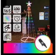 Aigostar - LED RGBICW външна коледна украса 165xLED/230V 1,8 m IP44 + дистанционно управление