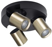 Kanlux 38963 - Спот LAURIN 3xGU10/10W/230V месинг/черен