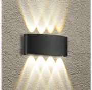 Brilagi - LED външна стенна лампа FLAREBOX LED/8W/230V черна IP65