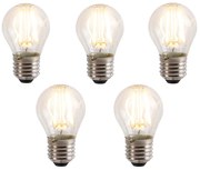 Комплект от 5 E27 3-степенни димируеми LED крушки P45 5W 700 lm 2700K