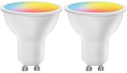Комплект 2x LED RGBW димируема крушка GU10/6,5W/230V 2700-6500K Wi-Fi - Aigostar