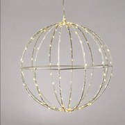 Декоративен LED 3D Silver Ball-Diameter: 20 см-Warm White