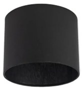 Памучен абажур черен кръгъл 18/18/14