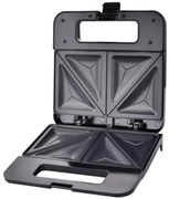 Сандвич тостер Esperanza EKT010 Parmigiano, 1000W, Четири сандвича, Тефлонови плочи, Черен