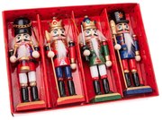 Дървени Коледни украси в комплект 4 бр. 12,5 cm – Dakls