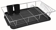 G-Стелаж за чинии 1ет. Черен (90357-001-B)