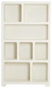 Кремав шкаф за книги 110x190 cm Nahua - Light & Living