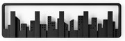 Черна пластмасова закачалка за стена Skyline - Umbra