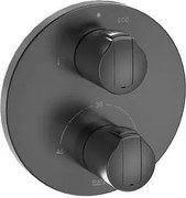 Термостатен смесител за вана/душ Т-1000, черен/матиран