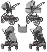 Комбинирана детска количка LORA SET LORELLI - Dark Grey