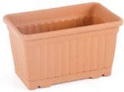 Serinova - Пластмасово сандъче за балкон 50,5x18,5xh17см 11л TERRACOTTA-(KMB2)