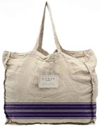 Текстилна чанта Сини ивици, ширина 42 cm - Really Nice Things