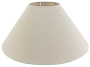 Текстилен абажур бежов кръгъл скосен 55/19/26