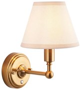 Endon 114830 - LED Димируем акумулаторен стена лампа BURLEY LED/1,5W/5V месинг/кремав