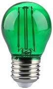 LED Крушка FILAMENT G45 E27/2W/230V зелен