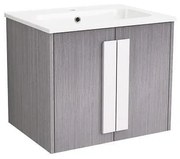 Конзолен PVC шкаф ICP 6451-2, Inter Ceramic, с умивалник, 60x45x50см