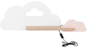 LED Детски аплик с рафт CLOUD LED/5W/230V бял/розов