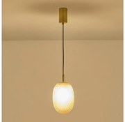 Пендел 1xE14/25W/230V кафяв Ø 25 см