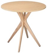 Кръгла трапезна маса с ясенов плот ø 90 cm Jubi – Ragaba