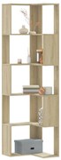 852584 vidaXL Ъглова етажерка 5 рафта сонома дъб 50x50x179 см инженерно дърво