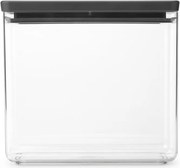 Кутия за съхранение Brabantia Tasty+ Stackable 1008875, 3.5 л, Силиконово уплътнение, Без BPA, Тъмносив