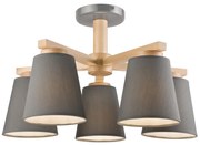 Плафон ELLIE 5xE27/60W/230V, сив