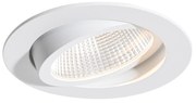 Вграден прожектор бял 9.5 см с LED 1300lm димируем IP23 - Gaius