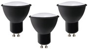 К-кт 3x LED Крушка ECOLINE GU10/6W/230V 4000K черен - Brilagi