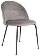Светлосиви кадифени трапезни столове в комплект от 2 броя Geneve - House Nordic