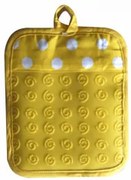 Horecano - Квадратна ръкохватка жълта текстил/силикон (SPH-05CY)