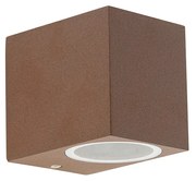 Интелигентен стенен аплик ръждяво кафяв IP44 с Wi-Fi GU10 - Baleno