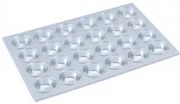 Алуминиева форма за мъфини 53x36xh3см 24бр. (HY503) - Horecano