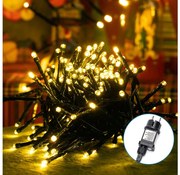 Aigostar - LED външен коледен гирлянд 600 LED/8 режима 18 m IP44 топло бяло