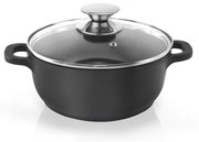 Pfluon Granit тенджера с незалепващо покритие и стъклен капак , ⌀ 24 cm Grande - Orion