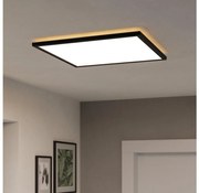 Eglo 901457 -LED Димируема лампа за баня ROVITO-R 17W/230V 50x50 см IP44 черен + д.у.