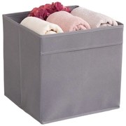 Сива текстилна кутия за съхранение 30x30x30 cm – Mioli Decor