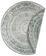 Зелен и кремав килим за открито, ø 200 cm Siruma - NORTHRUGS